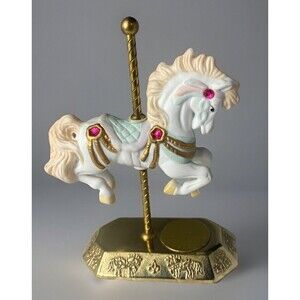 Vintage Carousel Westminster Collection Horse Figurine Jeweled Ceramic Circus